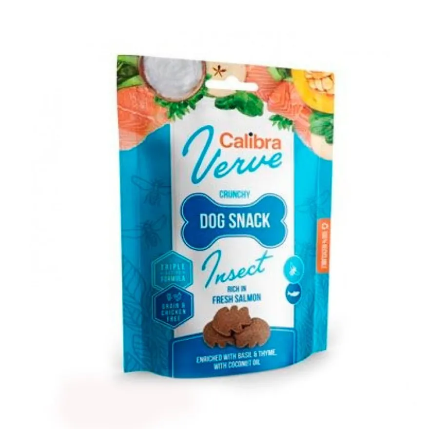Calibra Dog Verve Snack Insectos y Salmón 150g