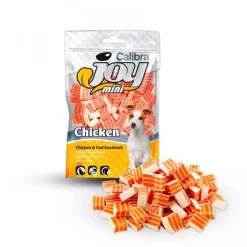 Calibra Joy Dog Mini Sándwich Bacalao Pollo Snack 70g