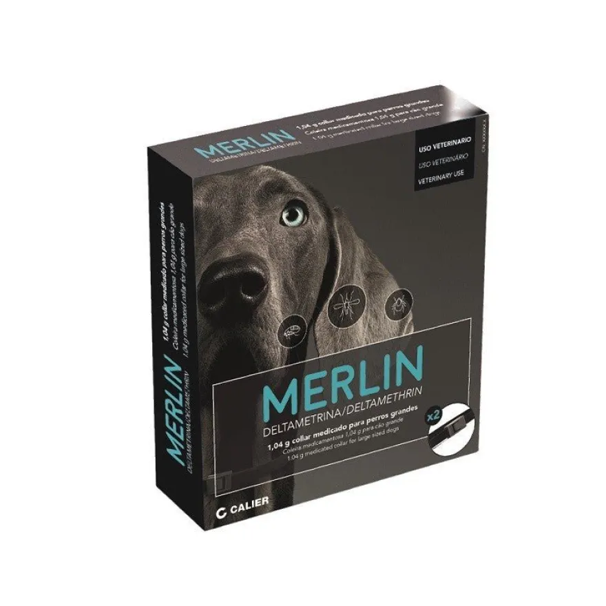 Calier Merlin Collar Antiparasitario Perro 65 cm Pack 2 ud