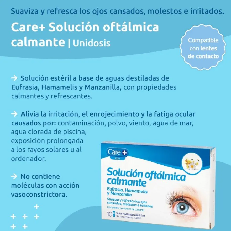 CARE+ Solución Oftálmica Calmante 10x0,5ml