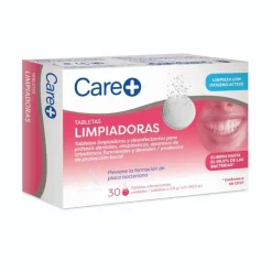 CARE+ Tabletas Limpiadoras Dentaduras Postizas 30uds