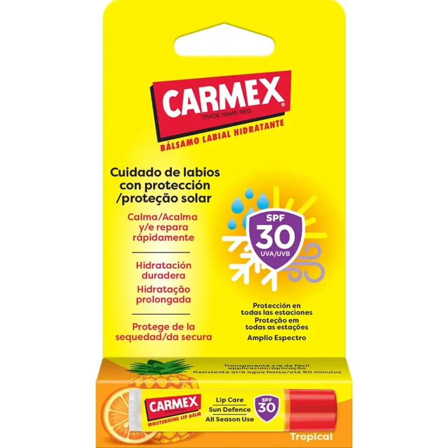 Carmex Bálsamo Labial Hidratante Tropical FP30