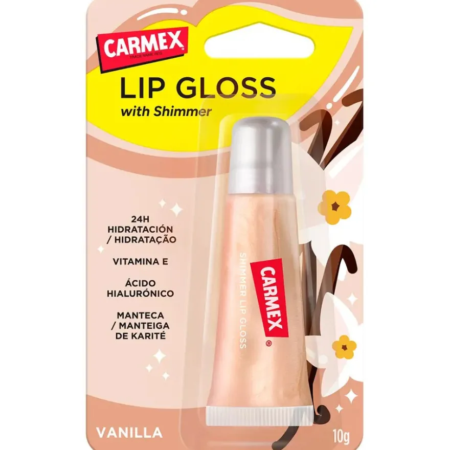 Carmex Lip Gloss Hidratante Vainilla Ácido Hialurónico 10g