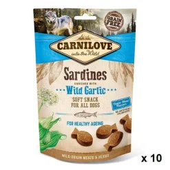 Carnilove Canine Snack Semi Húmedo Sardinas Ajo 10 x 200g