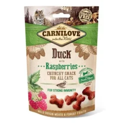 Carnilove Feline Crunchy Pato y Frambuesa Snack 500g