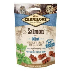 Carnilove Feline Crunchy Snack Salmón con Menta 500g