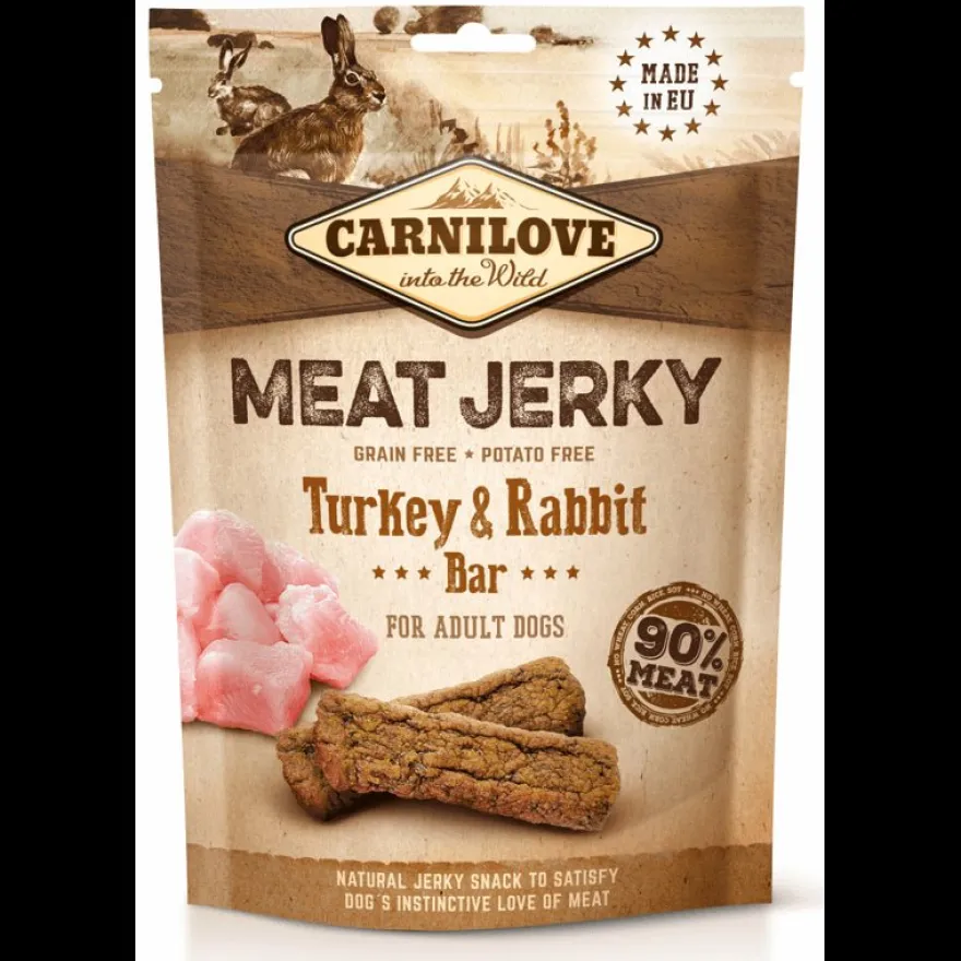 Carnilove Jerky Conejo y Pavo Barritas 12 ud