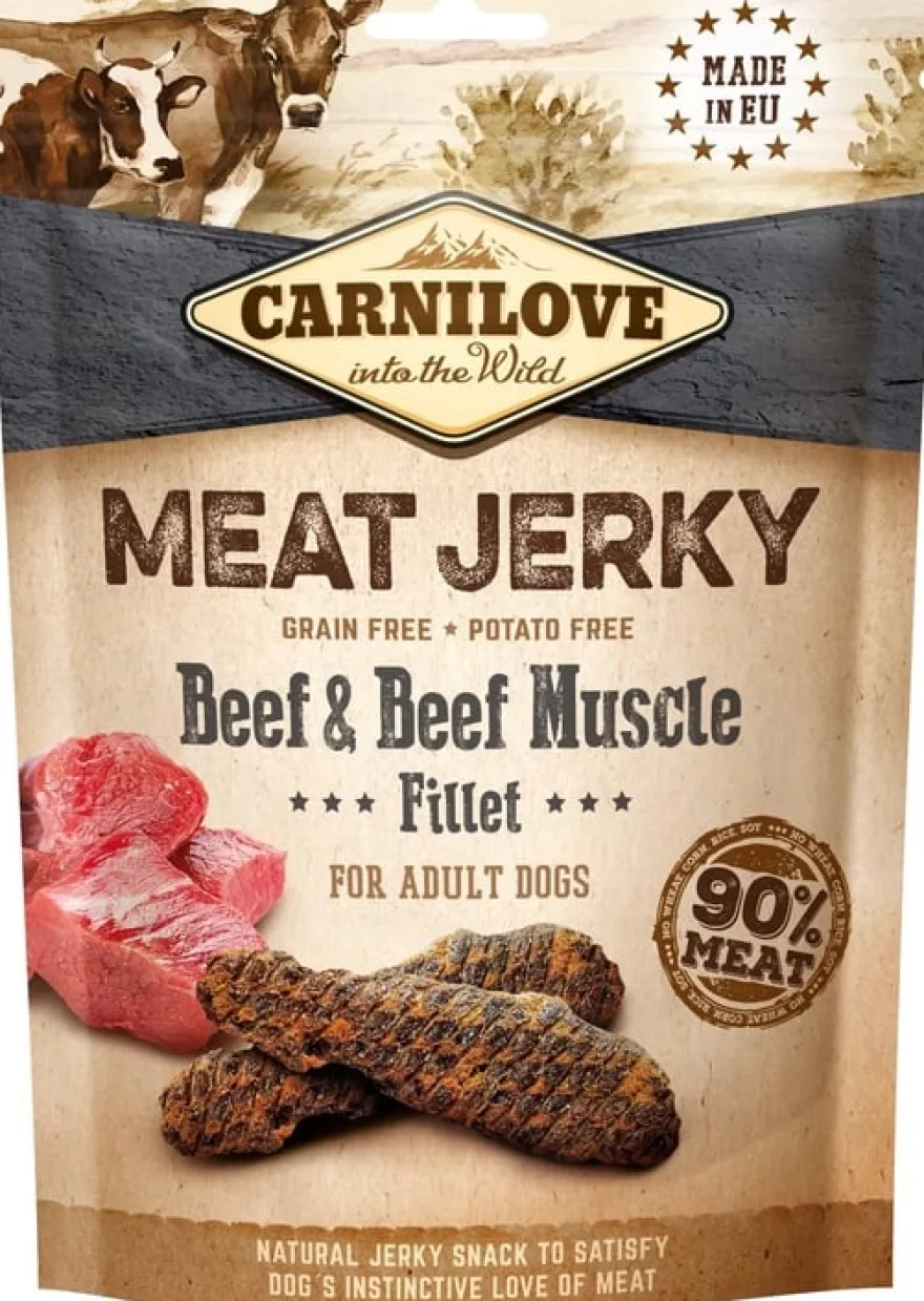 Carnilove Jerky Ternera y Res Snack 1,2Kg