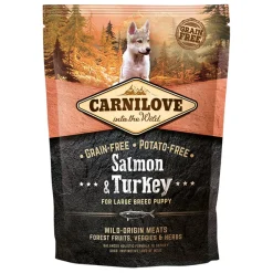 Carnilove Puppy Large Salmón y Pavo Piensos Secos 1,5Kg