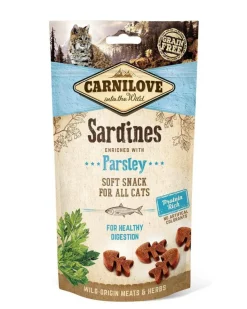 Carnilove Snack Semi Húmedo Sardinas Perejil 12x50g
