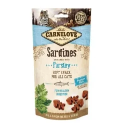 Carnilove Snack Semi Húmedo Sardinas Perejil 12x50g