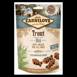 Carnilove Snack Semi Húmedo Trucha y Eneldo 10 bolsas de 200g