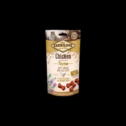 Carnilove Snacks Pollo y Tomillo Semihúmedos 12 bolsas de 50g