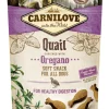 Carnilove Snacks Semi Húmedos Codorniz y Orégano 10 ud