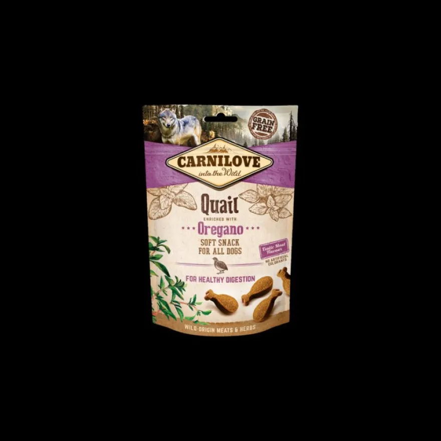 Carnilove Snacks Semi Húmedos Codorniz y Orégano 10 ud