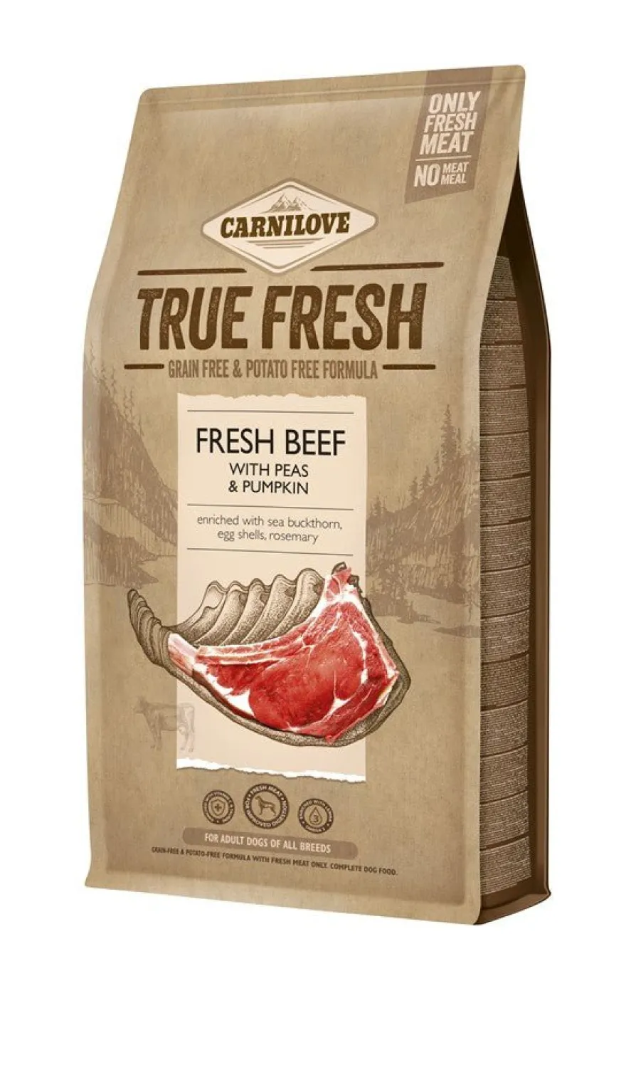 Carnilove True Fresh Ternera Törfoder 4Kg