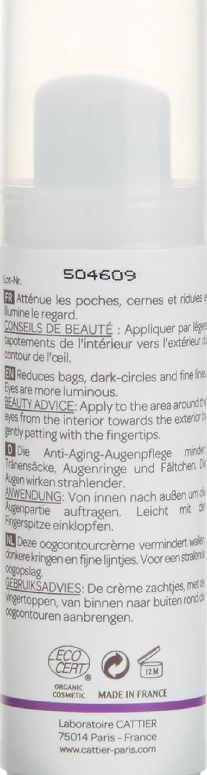 Cattier Contorno De Ojos 15 ml