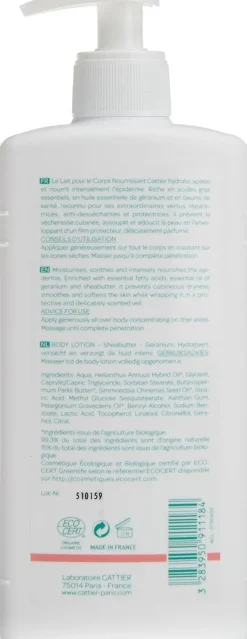 Cattier Leche Corporal Nutritiva 500 ml
