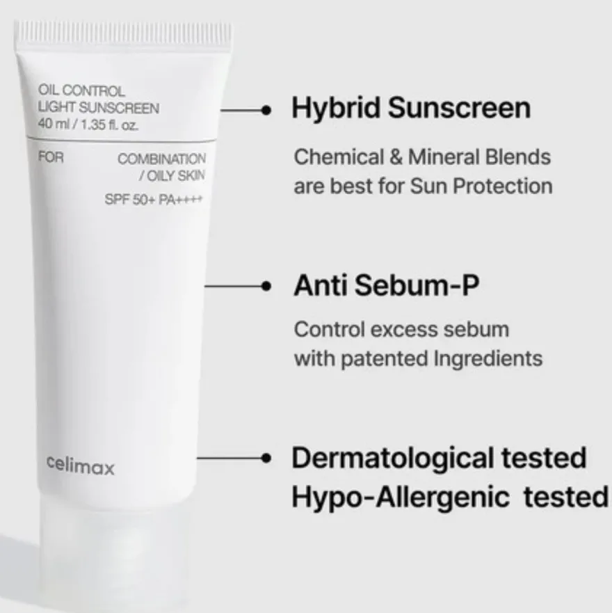 Celimax Oil Control Light Solar Facial Matificante 40 ml