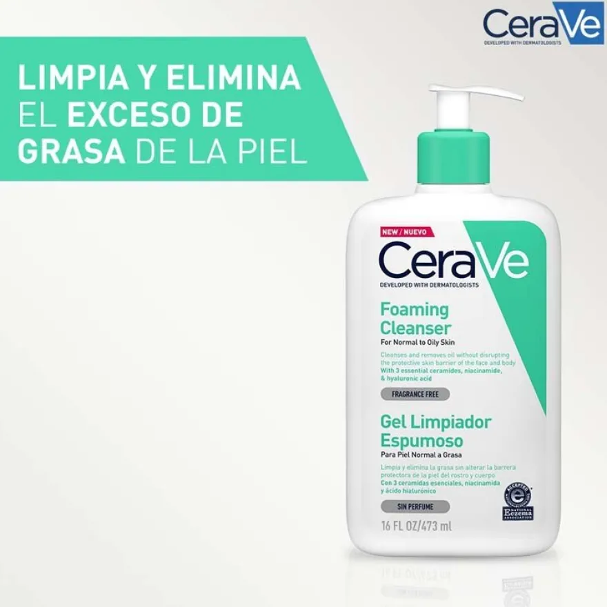 CeraVe Gel Limpiador Espumoso 473ml