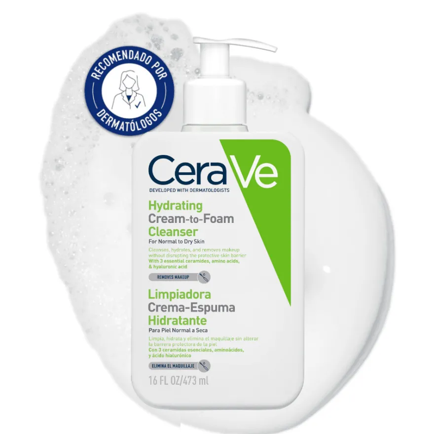 CeraVe Limpiadora Crema-Espuma Hidratante 473 ml