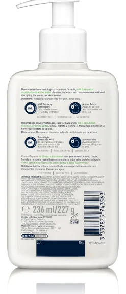 CeraVe Limpiadora Crema-Espuma Hidratante 473 ml
