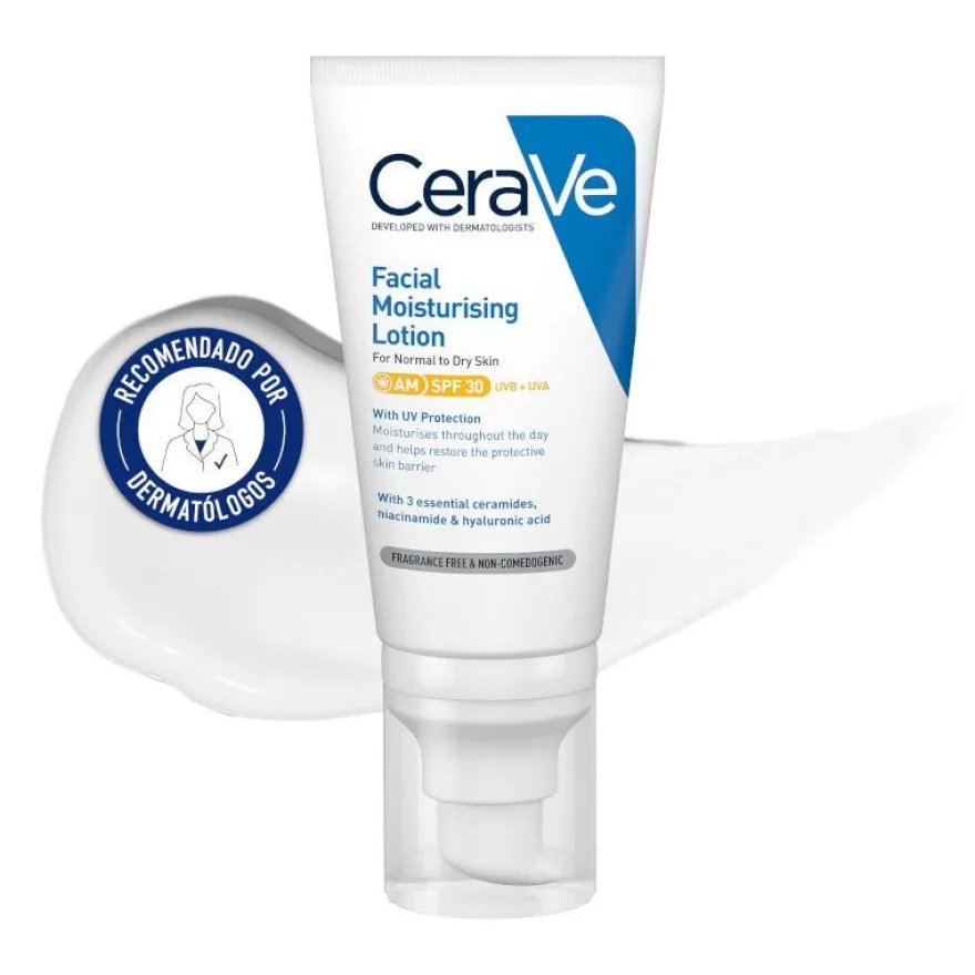 CeraVe Loción Hidratante de Rostro SPF30 52ml