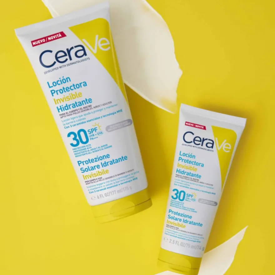 CeraVe Loción Solar Corporal Invisible Hidratante SPF30 75 ml