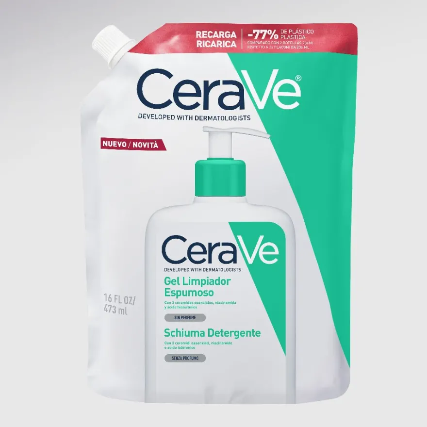 CeraVe REFILL Gel Limpiador Espumoso 473ml