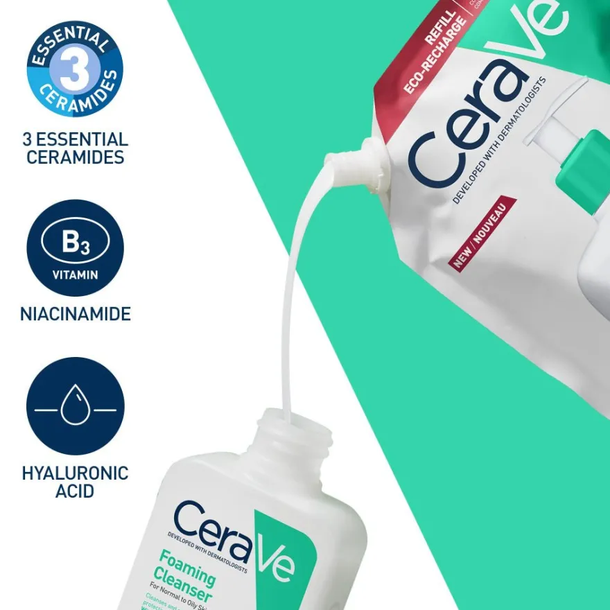 CeraVe REFILL Gel Limpiador Espumoso 473ml