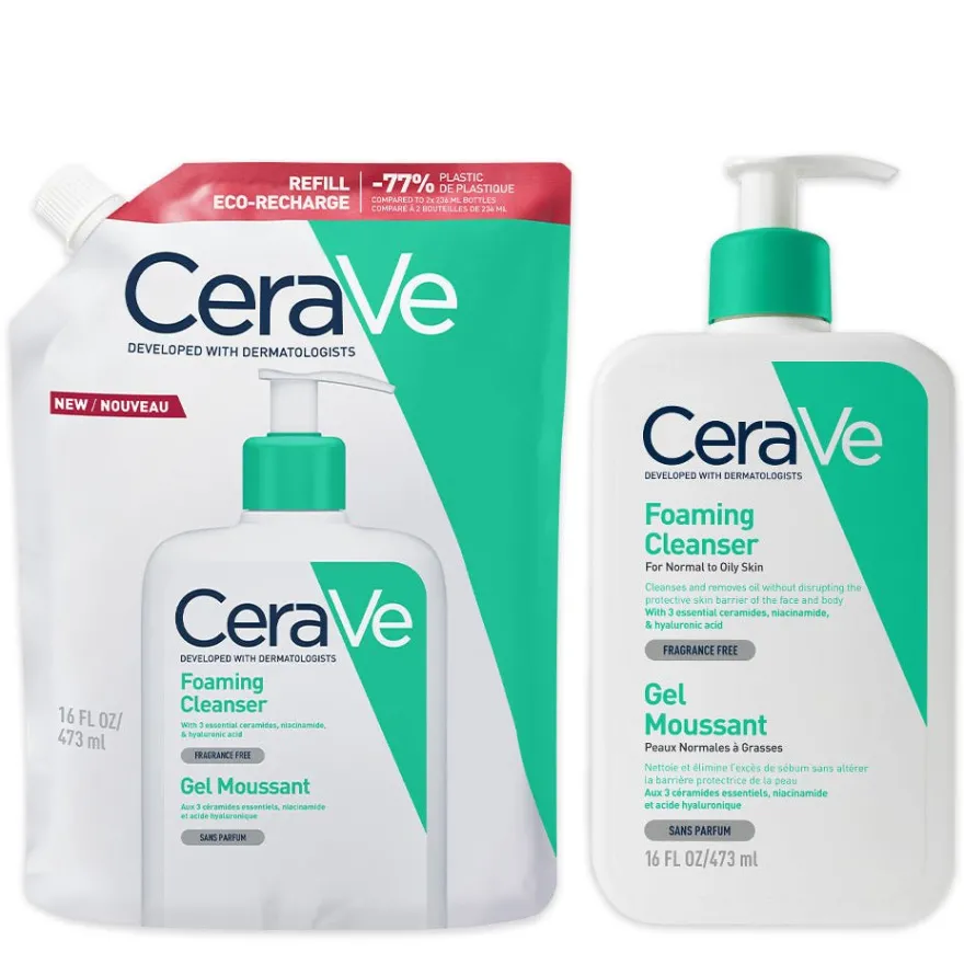 CeraVe REFILL Gel Limpiador Espumoso 473ml
