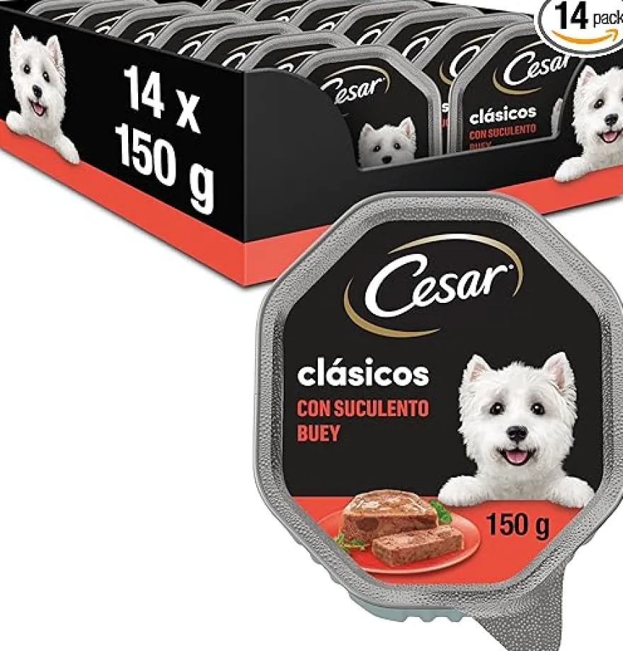Cesar Clasicos Buey Comida Húmeda para Perros 14 x 150g