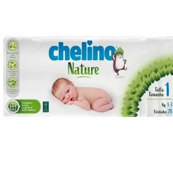 CHELINO Nature Pañales Talla 1 de 1 a 3 kilos 28 uds
