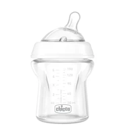 CHICCO Biberón Natural Feeling de Vidrio Flujo normal 150ML 0m+