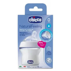 CHICCO Biberón Natural Feeling Tetina Inclinada Flujo Normal 150ML
