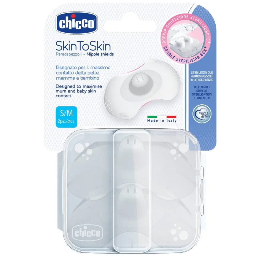 CHICCO Pezonera SkinToSkin Silicona S/M 2uds