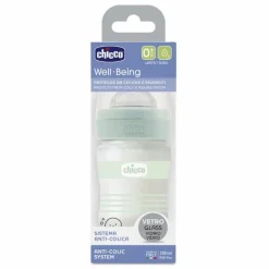CHICCO Well-Being Biberón Cristal 0m+ 150 ml