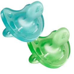 CHICCO 2xChupete Physio Soft Silicon Azul 6-16m (Todogoma)