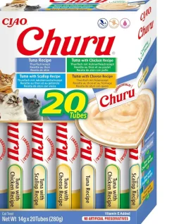 Churu Atún Variado Snacks para Gatos 20 x 14g