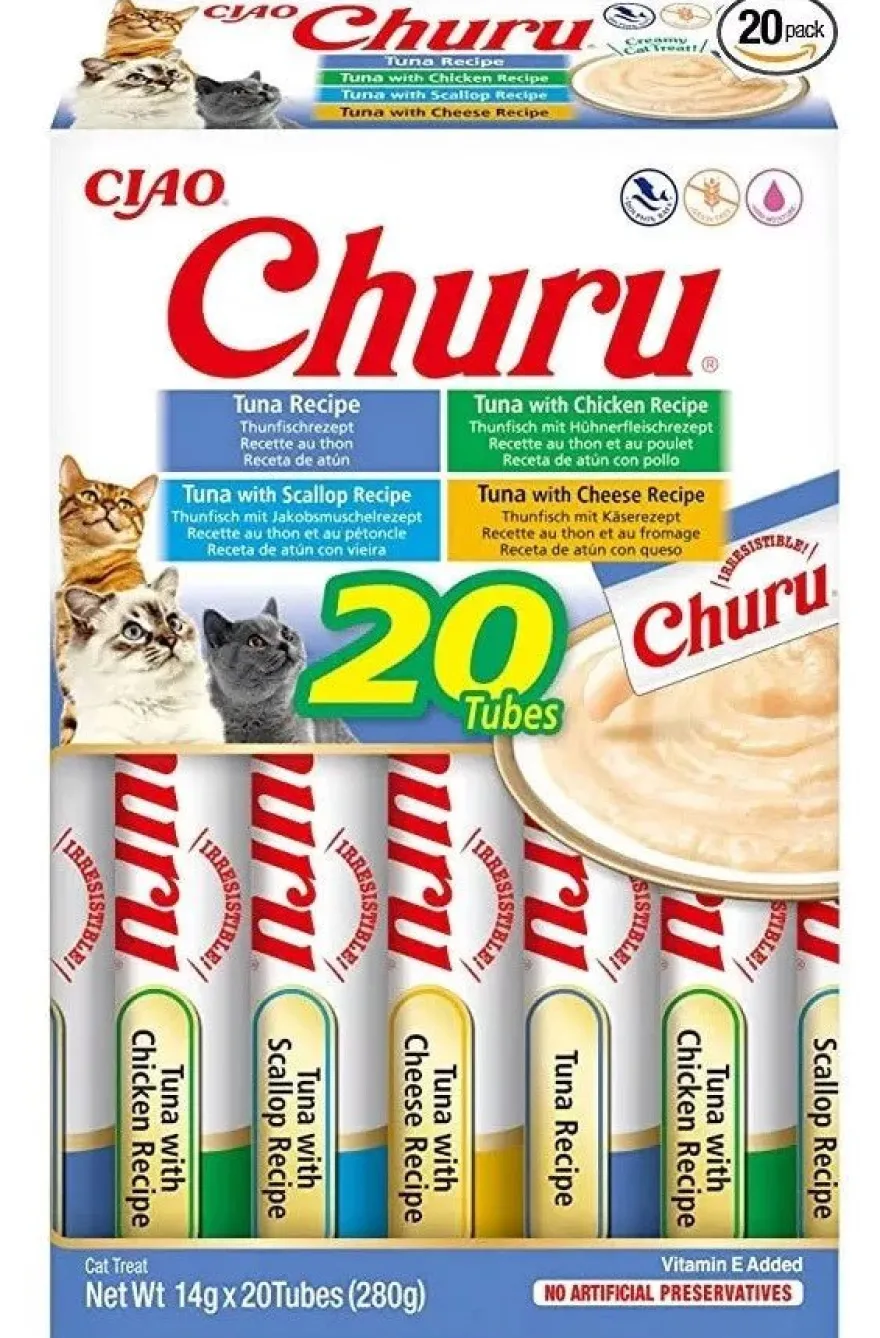 Churu Atún Variado Snacks para Gatos 20 x 14g