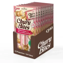 Churu Cat Bites Atún con Salmón Snack 3 x 30g