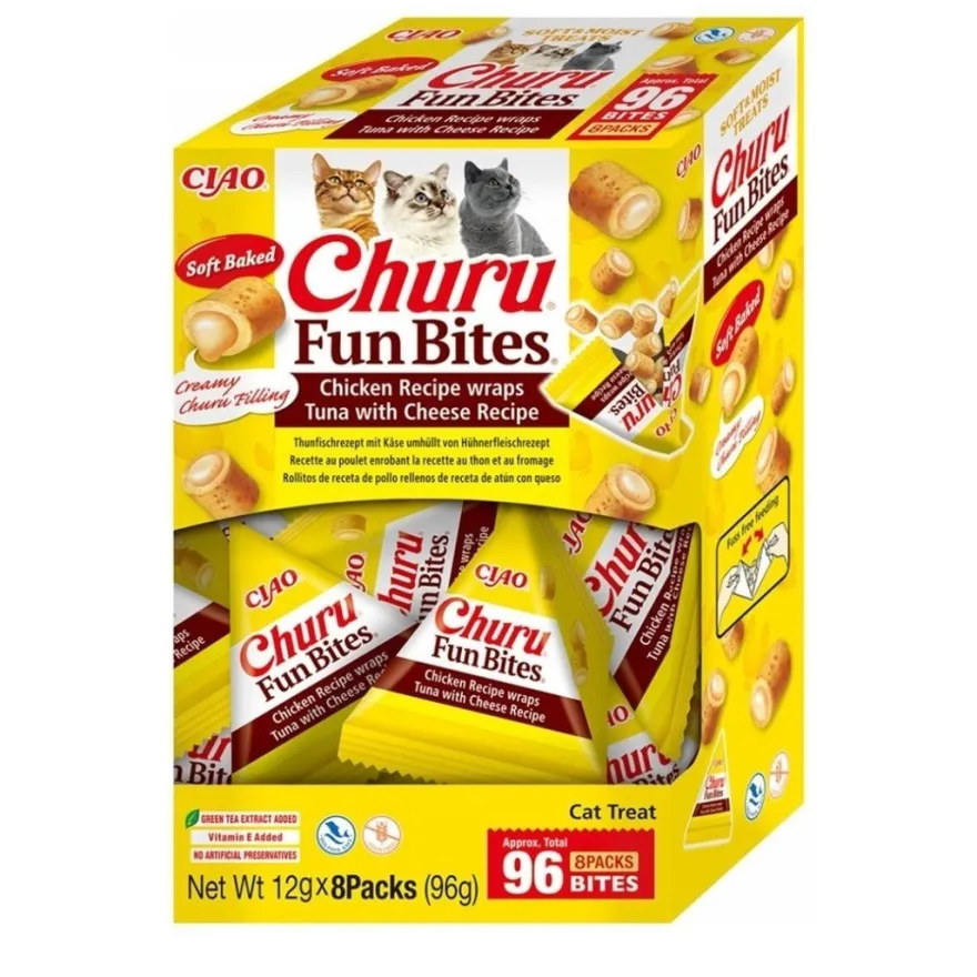 Churu Cat Fun Bites Snacks de Pollo con Queso 146g