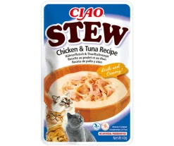 Churu Cat Pouch Pollo y Atún Estofado 12 sobres 480g