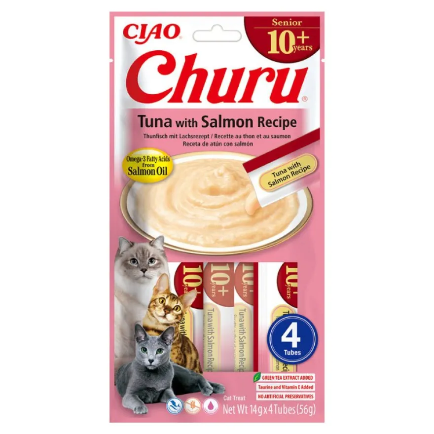 Churu Cat Senior Snack Crema Atún con Salmón 784g
