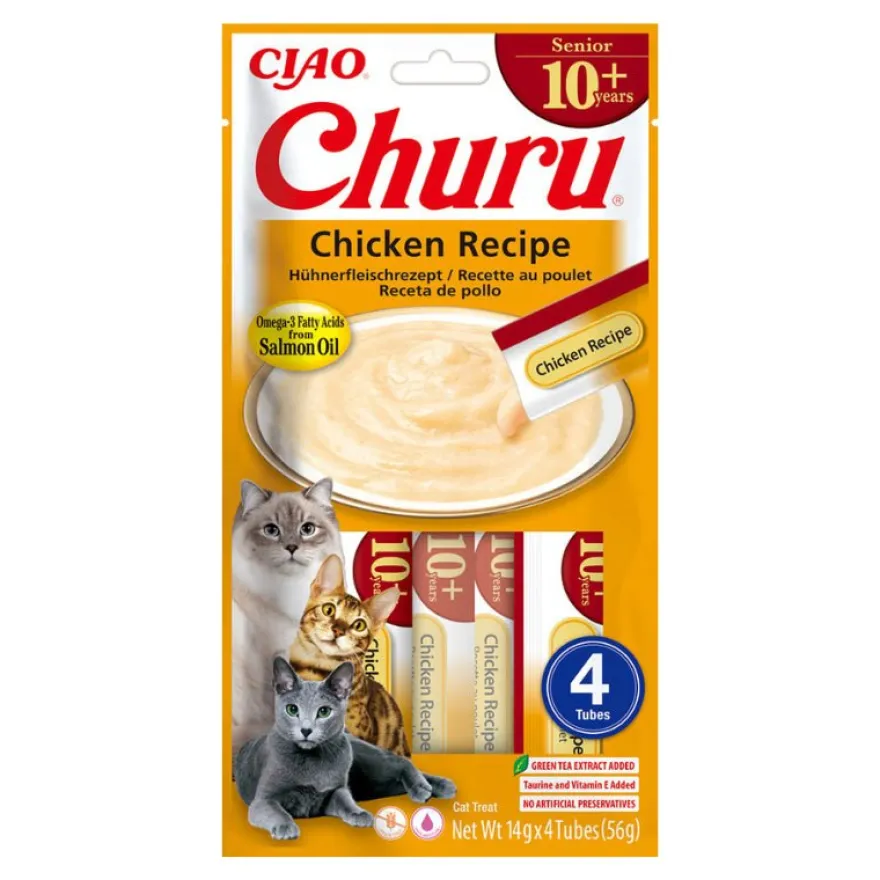 Churu Cat Senior Snack Cremoso Pollo 12x56g