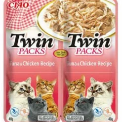 Churu Cat Twin Packs Pollo y Atún Snack Húmedo 12 x 80g