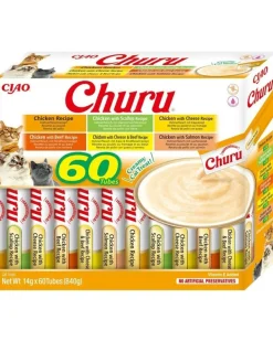 Churu Churu Cat Variedades De Pollo Pasta 60x14g
