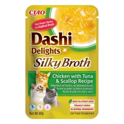 Churu Dashi Delight Alimento Húmedo Pollo, Atún y Vieira 12x40g