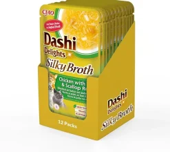 Churu Dashi Delight Alimento Húmedo Pollo, Atún y Vieira 12x40g