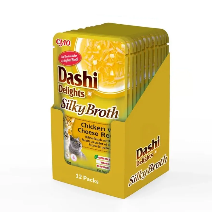 Churu Dashi Delight Flakes Comida Húmeda para Gatos 12x40g
